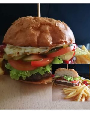 Hamburger breakfest