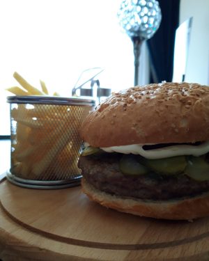Hamburger double cheese